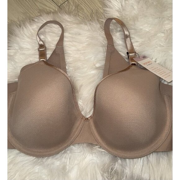 Warners RA3081A No Side Effects Underarm Back Smoothing Comfort Bra 36D Beige - Picture 3 of 6